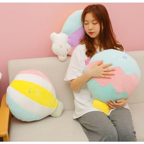 45cm Cute Soft Plush Toys Hot Air Balloon Stuffed Office Nap Bed Sleep Pillow Gift Home Decor Doll For Kid Christmas Birthday