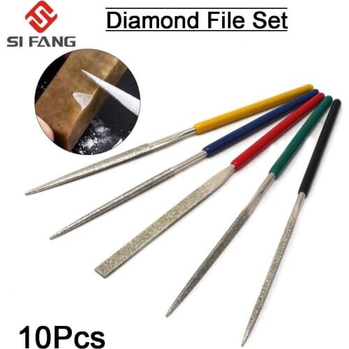 5Pcs File Set Diamond Coated titanize File Set