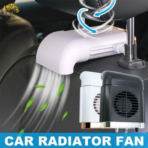 5V Car Seat USB Mini Fan Foldable 3 Kinds Of Adjustable Wind Speed Silent Gale Cooler Car Seat Back Fan Set