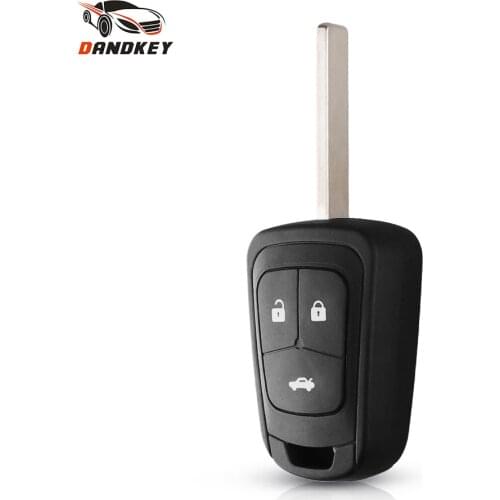 Dandkey 3 Buttons Car Key Shell Uncut Case Fob Replacement For Chevrolet AVEO For Opel Camaro Cruze Equinox Impala Malibu Sonic