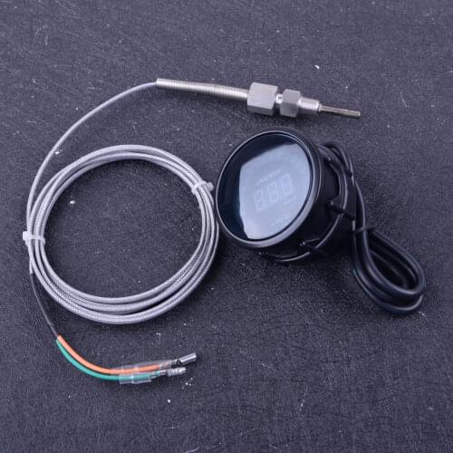 CITALL universal 2" 52mm DC 12V LED Digital Exhaust Gas Temperature EGT Temp Gauge Meter Sensor Monitor