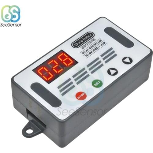 DDC-432 Dual MOS LED Digital Delay Controller Time Delay Relay Trigger Cycle Timer Delay Switch Timing Control Module DC 12V 24V