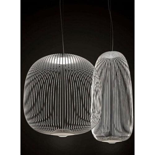 Foscarini Spokes 1/2 Pendant lights Modern LED kitchen hanging lamps Bird Cage Fixtures Dining Room restaurant Decor