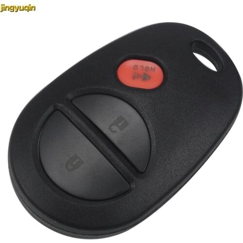Jingyuqin New Remote Car Key Shell Fob for Toyota Siennan Tundra Sequoia Keychain Car-styling 3 Buttons Key Case Cover