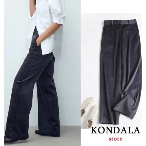 Женские вельветовые брюки KONDALA China At AliExpress