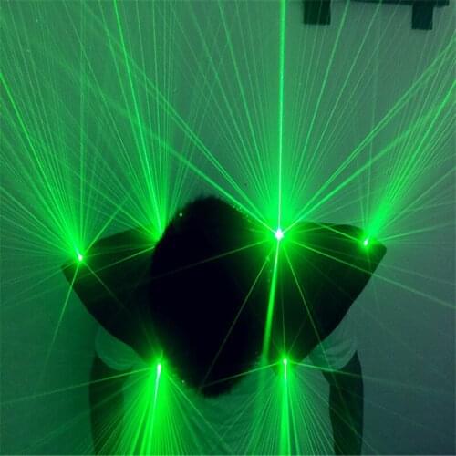 T22 Ballroom dance laser costumes green laser suit laser man glasses dj disco party wears singer cloth stage show laser vest