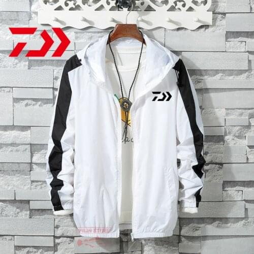 2021 Daiwa Summer Thin Auti-UV Sunscreen Fishing Clothes Casual Anti-sweat Breathable Quick Dry Fishing Jacket Fishing Shirts