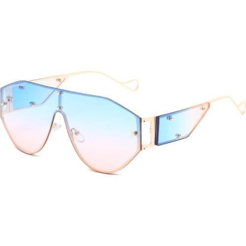 Fashion Square Sunglasses New Women Oversized Sun glasses Men Shades Sunglass Luxury Metal Trend Unique Female Eyewear