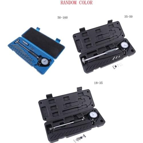 Dial Bore Gauge Indicator Set Diameter Measuring 50-160mm 35-50mm 18-35mm 0.01mm High Precision Engine Cylinder Measurement Test