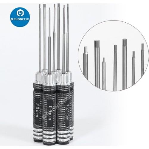 7pcs Hex Screw Driver Set Aluminum Alloy Hexagon Screwdriver Tools Kit for RC Helicopter Quadcopter Multi-axis FPV Racing Drone