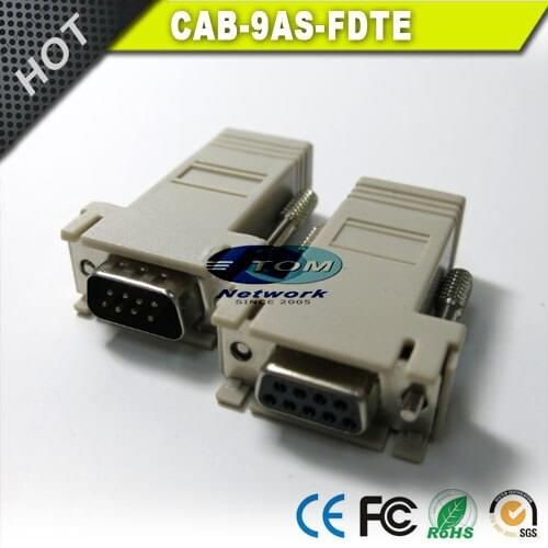 New freeshipping RS232 DB9 to RJ45 Converter Adapter CAB-9AS-FDTE DB9Female to RJ45 Female for cisco