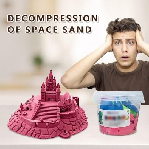 New Slime Kinetics Sand Clay The Original Moldable Sensory Modeling Clay Sand Slime Kit Blue Natural Sand With Slime Fluffy Toys