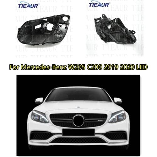 Car Front Rear Backing Shell for w205 led Headlight Housing Base Lamp Holder 2020 2019 Bottom Cover Replacement DIY