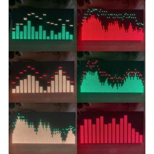 32*64 Full Color Two Color Dot Matrix LED Music Spectrum Control Card