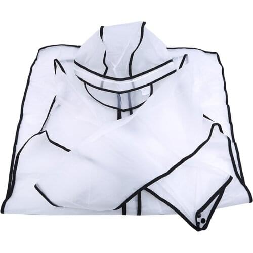 EVA Transparent Raincoat Portable Waterproof Man Woman Rain Gear Wrapping Edge Rainwear Adult Outdoor Supplies