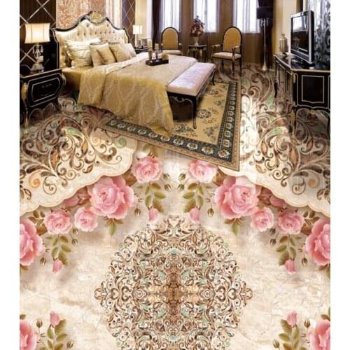 PVC Nordic retro cement brick tiles non-slip waterproof self-adhesive 3D floor sticker tiles bathroom 3D wallpaper