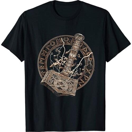 VIKINGS RUNE - HAMMER OF THOR - Norse Mythology T-Shirt Gift
