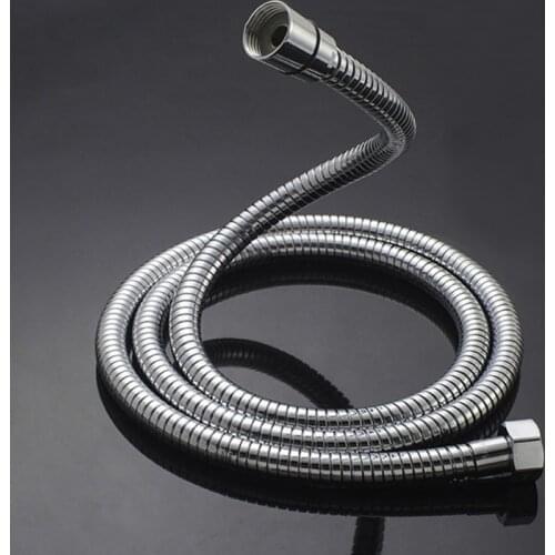 1.5M Copper Core Shower Hose Adjustable Water Flow Handheld Bathroom Lightweight Encryption Stainless Hose Steel L0S0