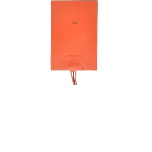 100*150mm 24V silicone rubber heater pad with 3M Tape
