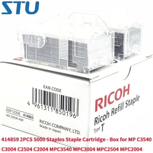 T Type 414859 2PCS 5000 Staples Staple Cartridge - Box for MP C3540 C3004 C2504 C2004 MPC3540 MPC3004 MPC2504 MPC2004