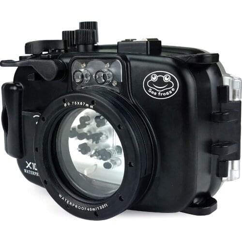 Seafrogs 40m/130ft Waterproof Camera Diving Housing Case For Fujifilm X100F Camera Underwater Camera Bags for Fuji X100F