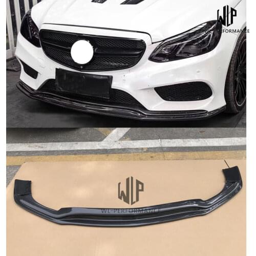 W212 High Quality Carbon Fiber Front Lip Splitter Car Styling For Mercedes Benz E Class W212 E200 E300 Sports version 14-UP