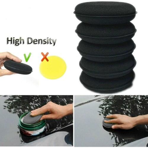 5Pcs/Set Car Wash Polish Pad Car Cleaning Detailing Buffing Wax Sponge Car Styling Applicator Pads 10CM Auto Polisher Kit