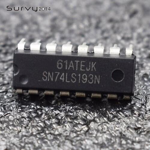 10PCS/LOT NEW 74LS193 SN74LS193N DIP-16 Dual Clock Reversible Counter