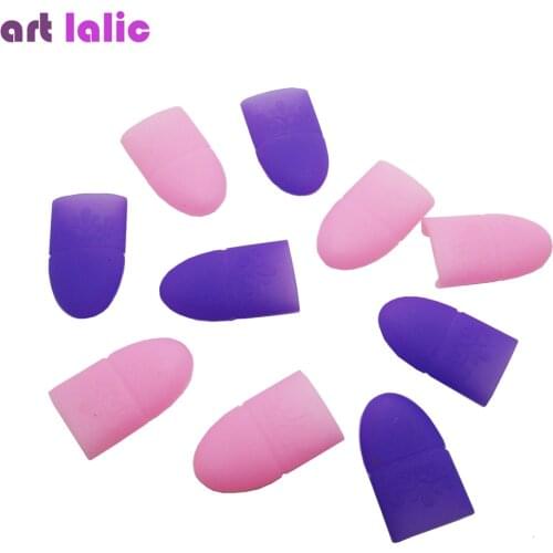 10 Pcs/Lot Remover Gel Polish Nail Art UV Nail Degreaser Polish Wrap Tool Nails Remover Soak Off Cap Clip Art lalic Random color