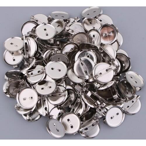 100pcs DIY CREATIVE BROOCH BADGES COMPONENT VARIOUS SIZES CRAFT JEWELLERY