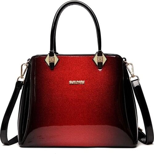 2021 Luxury Women Patent Leather Handbags High Quality Ladies Shoulder Bags Famous Brand Designer Women Crossbody Messenger Bags