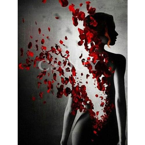 5D Diy Diamond Painting Cross Stitch Petal Beauty Full Square / Round Diamond Embroidery Home Decor Mosaic Needlework Home Decor