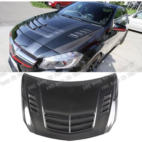 For Mercedes-Benz A Class A45 AMG A180 A260 2013-2018 Front Hood Bonnet Carbon Fiber Car Front Bumper Engine Hood Cover