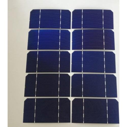 ALLMEJORES 20pcs 125mm*62.5mm Monocrysatlline Solar cell 1.4W 0.5V each piece For diy Solar panel charger