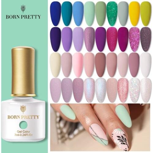 BORN PRETTY Matte Top Coat Color Nail Gel Polish Soak Off UV Led Gel Varnish Permanent varnish Nail Art