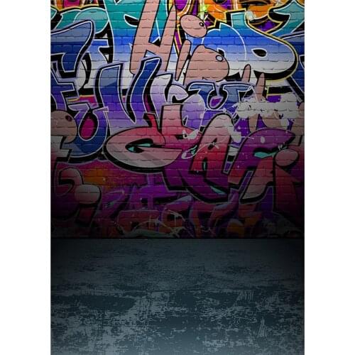 Graffiti Writing Wall Vinyl Photo Backgrounds Photographic Backdrops For Backgrounds for Baby Photo Digital Photo Studio