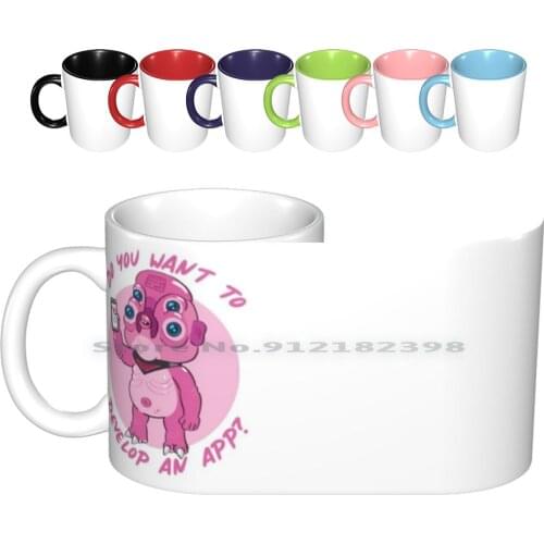 Do You Want To Develop An App ? ( ) Ceramic Mugs Coffee Cups Milk Tea Mug Morty Smith Pickle Rick Get Schwifty Mr Meeseeks