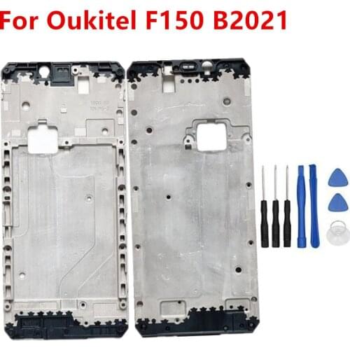 Repair Tools+New Original For Oukitel F150 B2021 Cell Phone Front Middle Frame Metal Housings Parts Support Case Durable Mobile