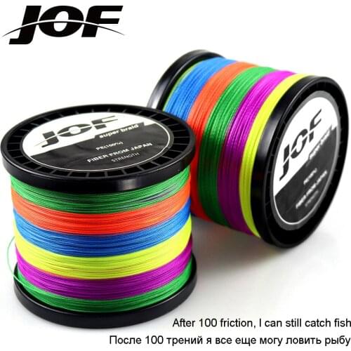 JOF Fishing Accessories Sea PE 8 Strand Braided Line Fishing Tackle Carp Multifilament Fishing Line 100M 300M 500M Super Strong