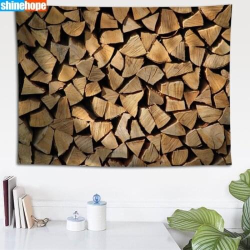 Custom Classic wood texture pattern tapestry wall hanging tapestry home decoration rectangle bedroom wall art tapestry