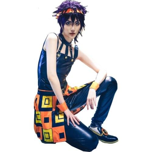 Anime JOJO JoJos Bizarre Adventure Cosplay Costume Ghirga Narancia Uniforms Cosplay Outfit Dress Halloween Costumes