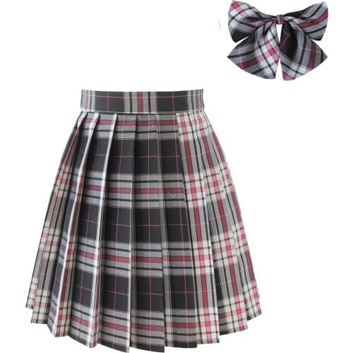 XS-4XL Anime High Waist Short Skirt Mini Skirts College Wind Student Uniform Pleated Plaid Skirt Cosplay Half Body Skirt