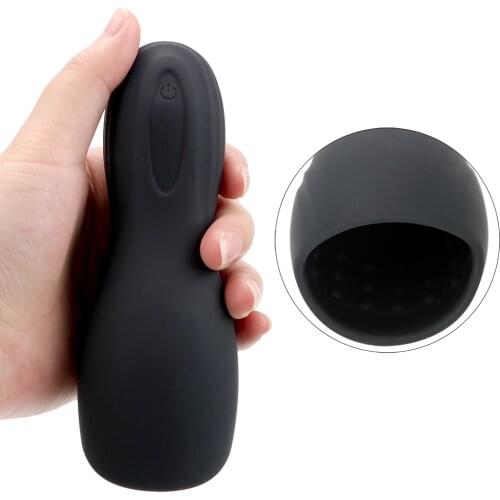 Male Masturbator Glans Stimulator Massager Penis Delay Trainer Penis Vibrator Sex Toys For Men 10 Modes Delay Ejaculation