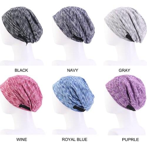 Adjustable Satin Hair Cap For Sleeping Lining Night Hat Yoga Cloth Sports Hood Turban Confinement Bonnet Styling