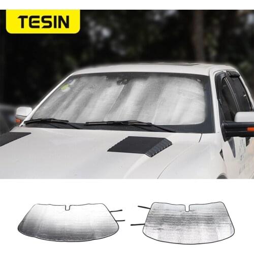 TESIN Sun Visor For Ford F150 Car Front Windshield Sunshade Anti UV Ray Sunshade Cover Accessories For Ford F150 2009-2014
