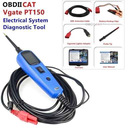 2020 Vgate Pt150 Power Probe Car Electric Circuit Tester Automotive Tools 12V Vgate pt150 Same as Autek YD208 and Autel PS100
