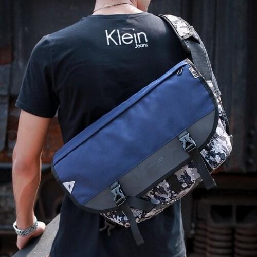 Men Large Capacity Camouflage Bicycle Messenger Bag Teenager Boys Casual Oxford Sports Bags Students Bike Messenger Crossbody