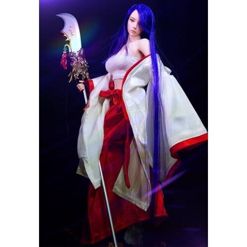 1/6 Female soldier clothes Japanese anime shrine kimono suit 12 inch action figure