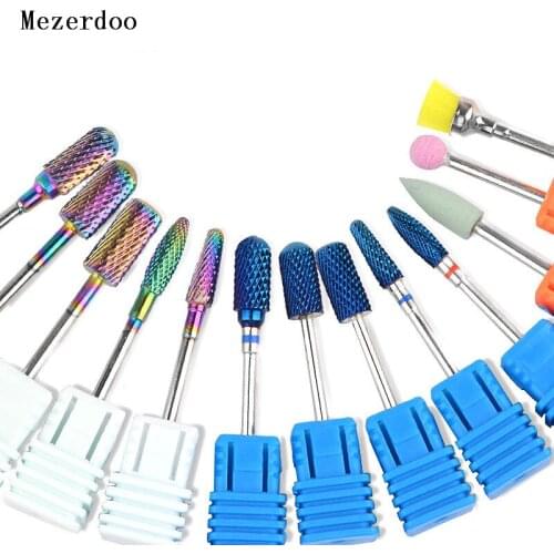 1pc Chameleon Tungsten Carbide Nail Drill Bit 3/32" Cutter Bits for Manicure Bullet Drill Accessories Electric Nail Art Tools