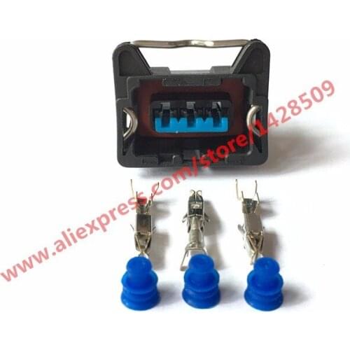 20 Sets 3 Pin EV6 Wire Connector Throttle Position Sensor Connector Standard S-745 For Volvo AIRTEX 1P1421 For FIAT